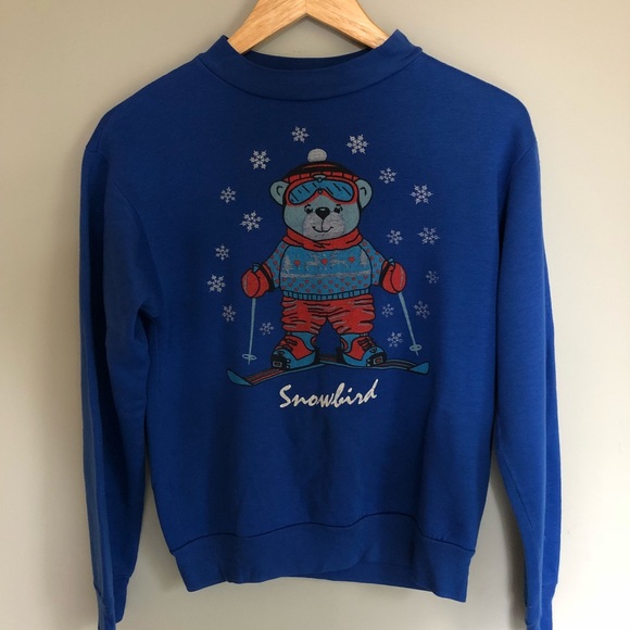 90s vintage Snowbord ski sweater size small - Picture 2 of 4
